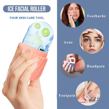 bellisse ™1/3PCS Ice Face Roller Stainless Steel Gua Sha